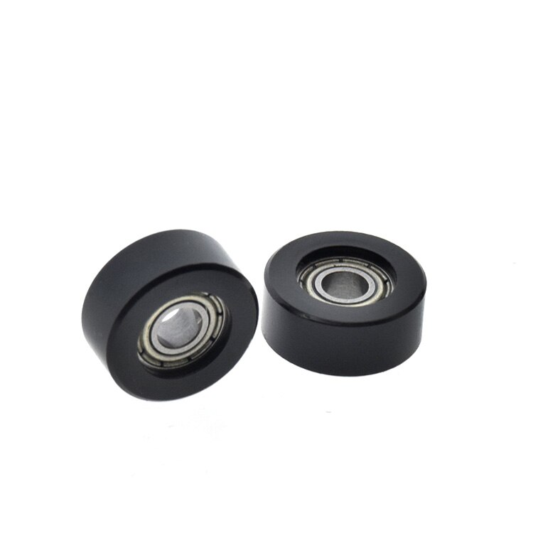 5 stk 684 mikro fladt styrehjulsleje plast pom nylon lille hjul 4*14*6mm til skuffe vitrineskab