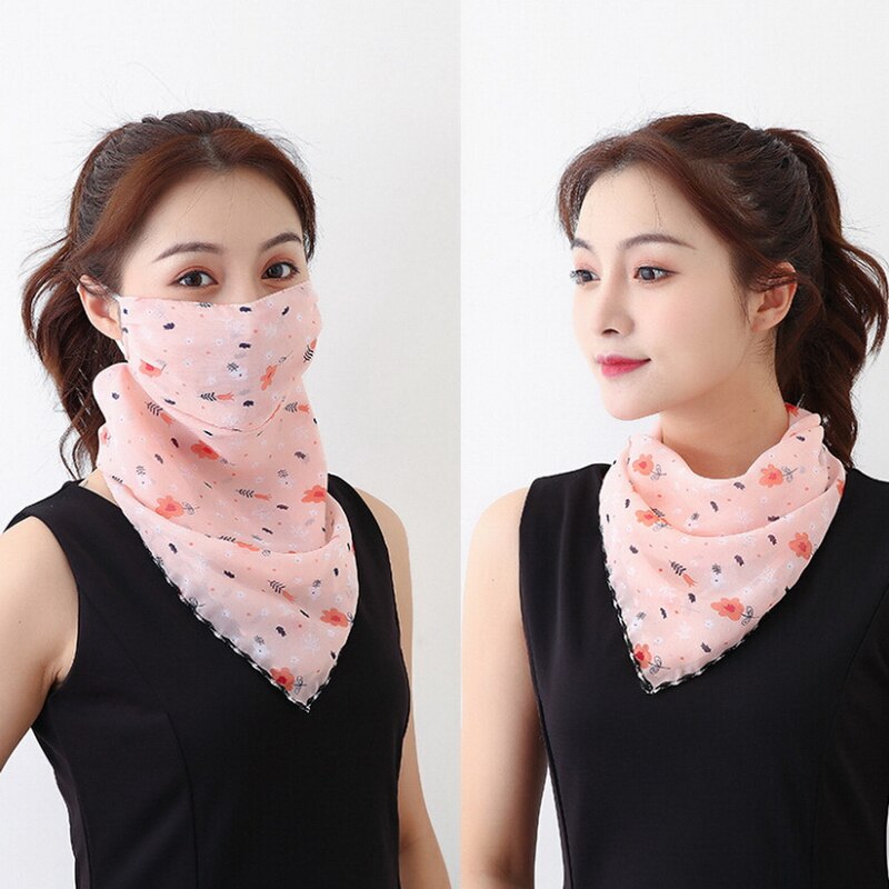 Multi Verwenden Bandana Sturmhaube Frauen Mädchen Chiffon Sommer Gesicht Mund Schild Hals Snood Schal Sonnenschutz Gesichtsmaske: A7