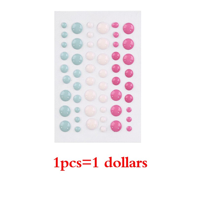 Enamel Dot Self Adhesive Sprinkles Enamel Dots Resin Sticker for Scrapbooking DIY Crafts Card Making Decoration: Picture 19