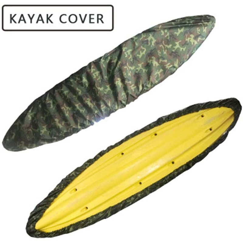 -Universal Camouflage Kayak Kano Opslag Cover Waterdicht Uv-bestendig Stofkap Geschikt Voor 3.6-4M/11.8-13Ft Boot