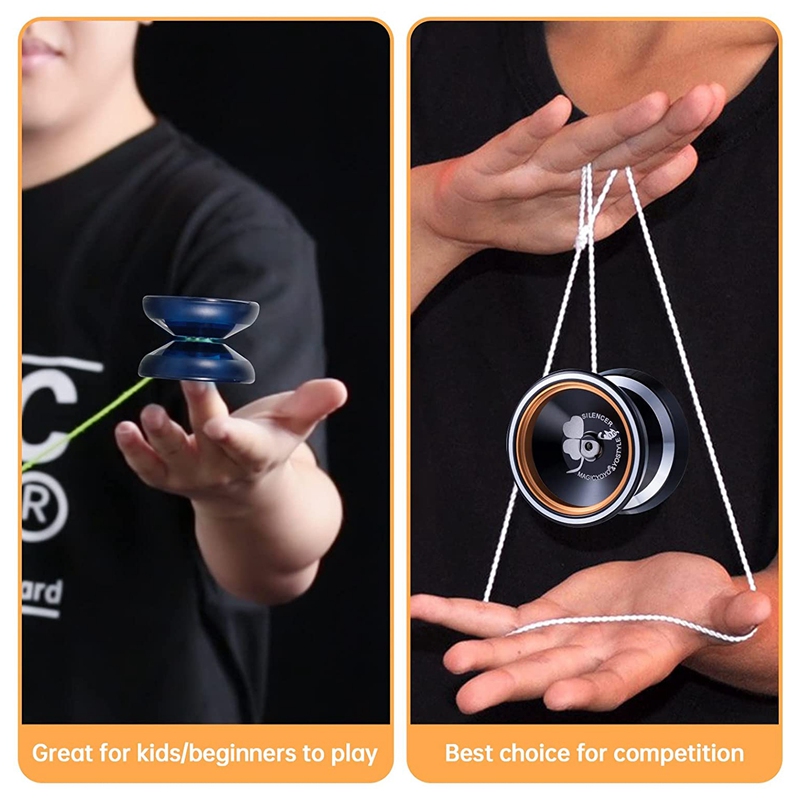 Magicyoyo: nicht reagierendes jojo,  m001 reagierende jojos ,  k1, schmetterlings-metalljojos mit 10 jojoschnüren + jojohandschuh + tasche