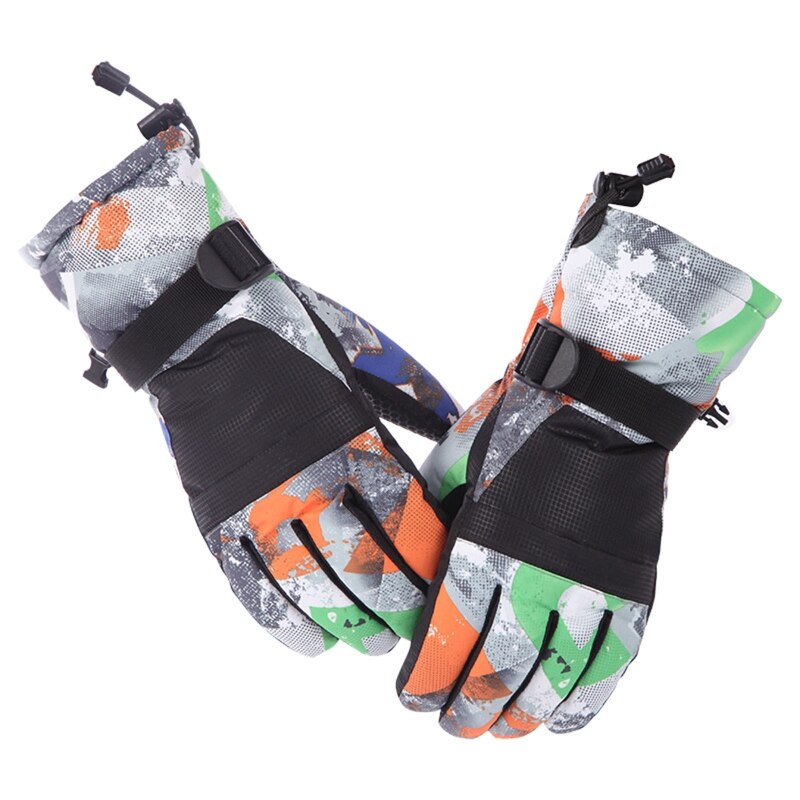 Erwachsene Winter Warme Berg Snowboard Touchscreen Ski Handschuhe Wasserdicht Volle Finger Handschuhe für draussen Motorrad: XL Schwarz