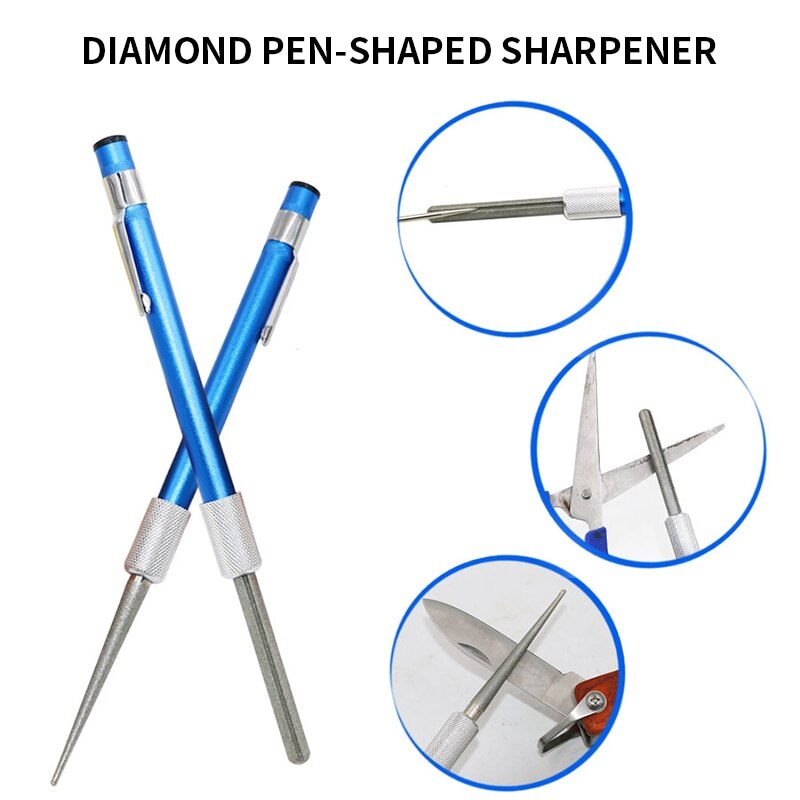 4 Stuks Slijpsteen 3nd Stalen Rand Wicked Lansky Slijpsysteem Fix Hoek Puntenslijper Keuken Accessoires: Sharpening pen