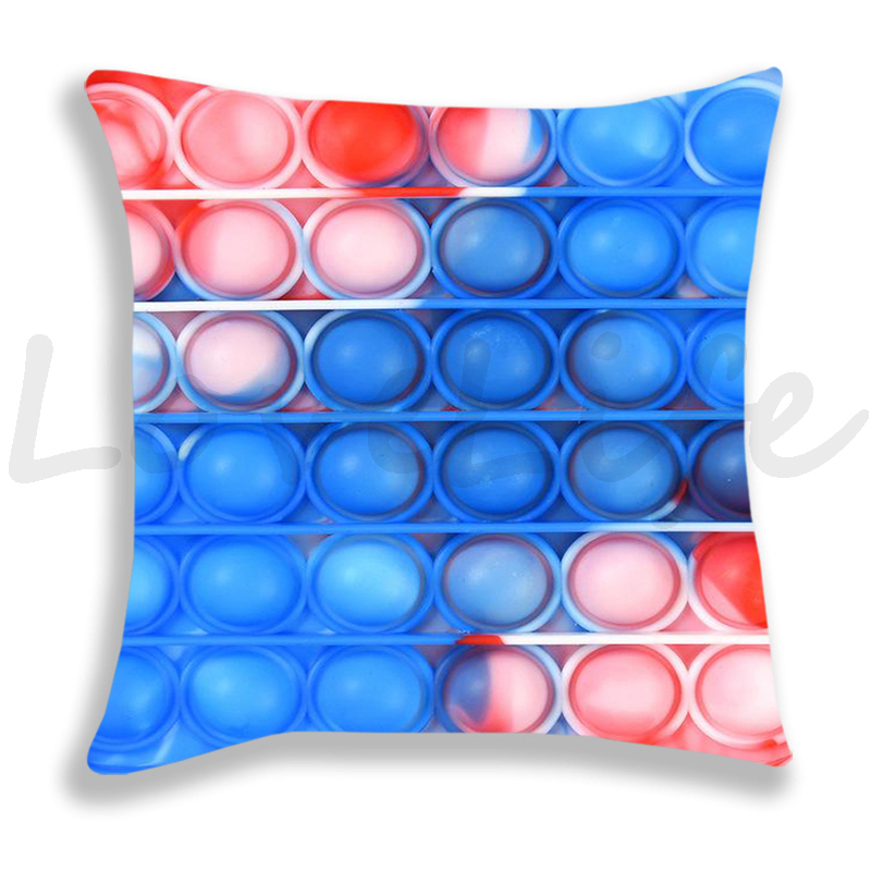 Pop Het Afdrukken Kussensloop Regenboog Kleur Leuke Kussenhoezen Sofa Stoel Bed Kussensloop Huis Decoratieve Kussensloop 45Cm * 45Cm: 8