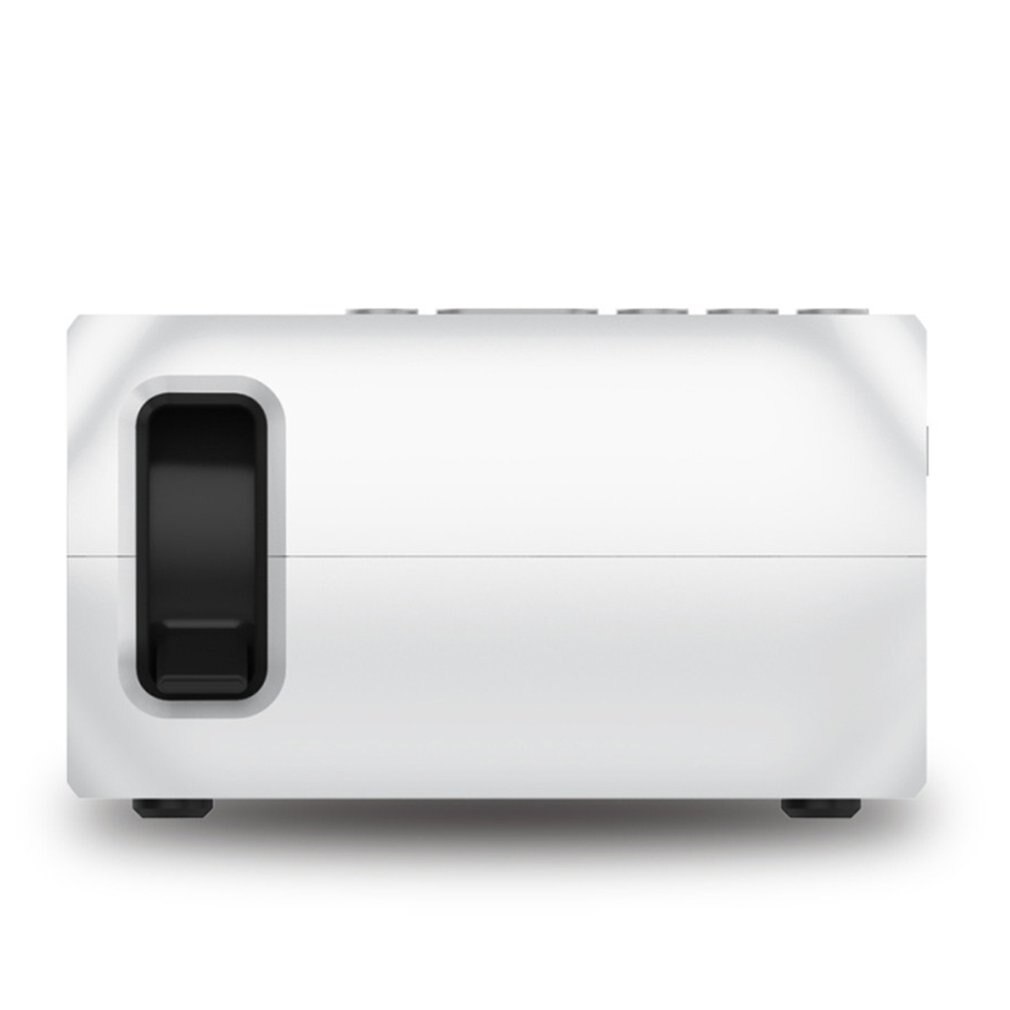 Yg320 vit mini bärbar ledd projektor usb hdmi hemmabioprojektor för mobiltelefon hemmabio för eu-kontakt
