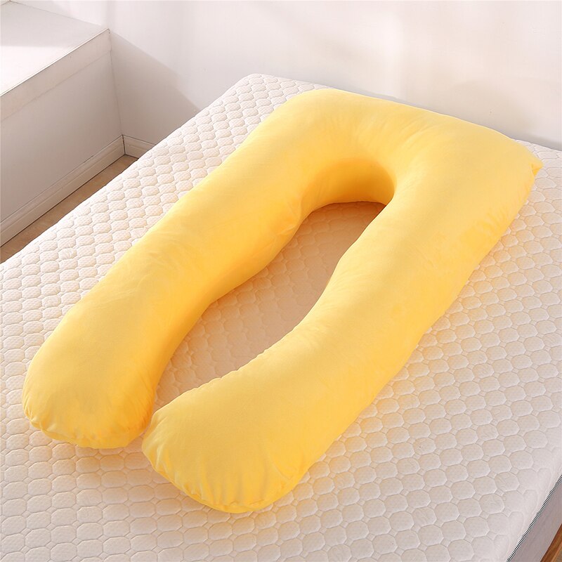 Almohada para mujeres embarazadas, almohada de cuerpo para embarazo, almohadas de algodón con forma de U, almohadas para dormir en el lado del embarazo, 140*75 CMYYF015: YYF015-K140X75CM