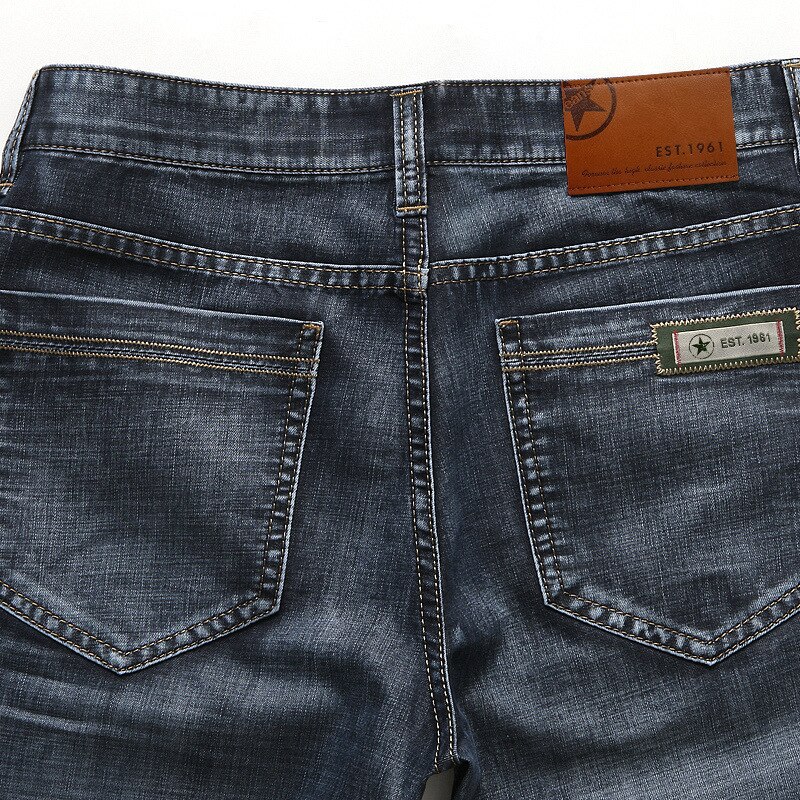 Icpans fritidsshorts denim bomull sommarshorts herr jeans kläder knälånga shorts man cargo stor storlek 42