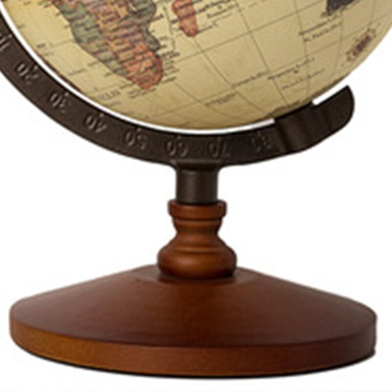 Vintage Wooden Globe Home Decoration School Education Supplies for student