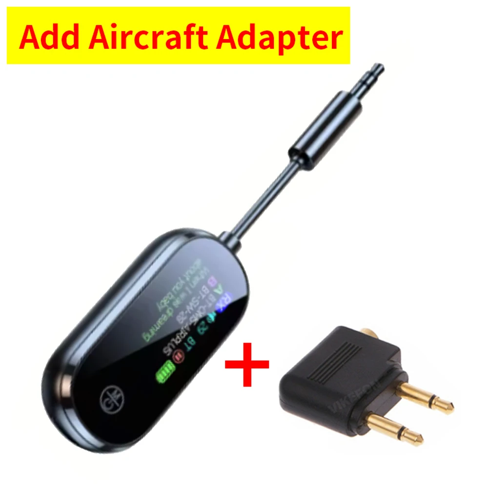 Bluetooth 5.4 3.5mm AUX Jack Receiver Transmitter Low Latency Wireless Audio Adapter For TV Airplane Car Speaker PC Headphones: Red