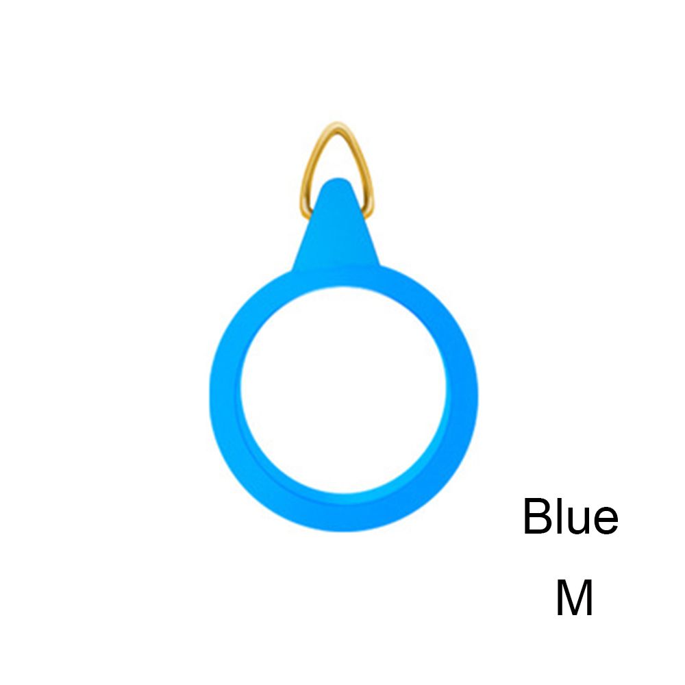 1Set Fishing Hook Keeper Lure Bait Holder with 3 Rubber Rings for Fishing Rod Fishing Gear Portable Accessories Fixed Bait: blue M