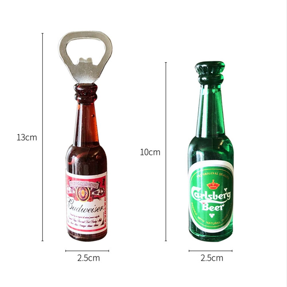 3D Koelkast Magneet Simulatie Bier Coke Whiskey Opener Mini Wijn Fles Soda Kurkentrekker Vloeistof Kan Flow Keuken Decor