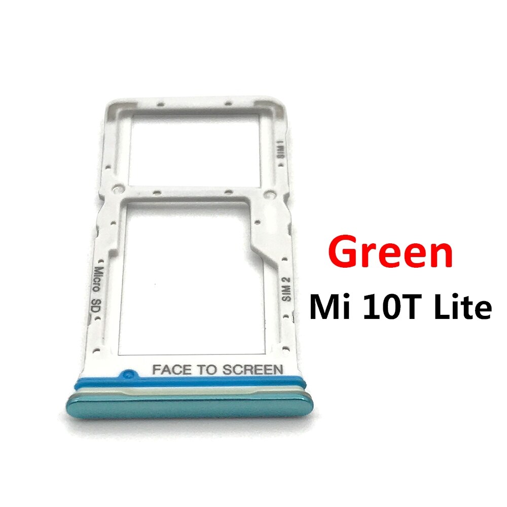 10Pcs Voor Xiaomi Mi 10 Mi10 Pro Mi 10T Lite Poco X3 Sim Card Tray Slot Houder Adapter socket Telefoon Vervangende Onderdelen