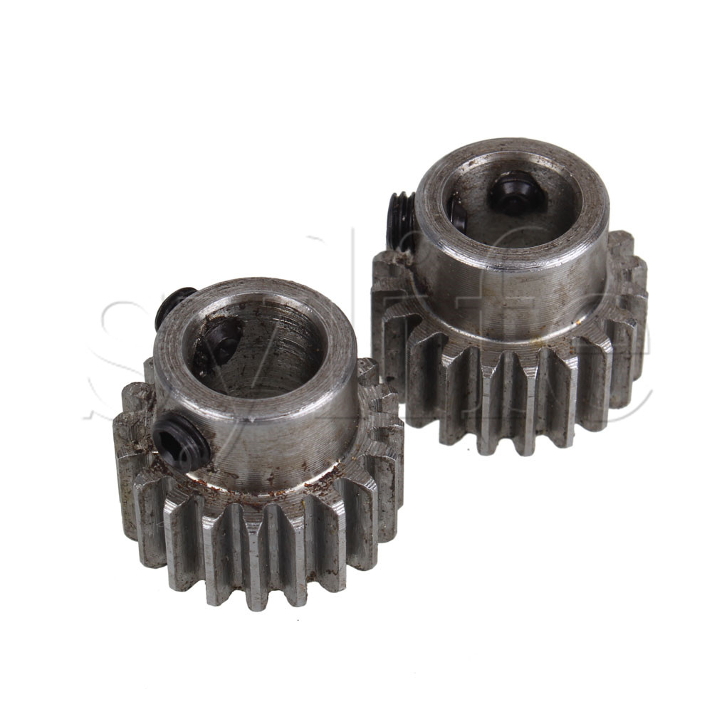 CNBTR 2-Pack 45# Steel Bevel Gears – 2 Modulus, 20 Teeth, 14mm Hole, 90 Degree Tapered Gear