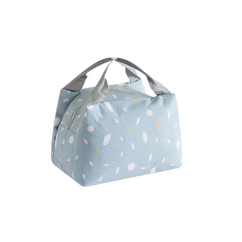 Waterdichte Lunch Tas voor Vrouwen kinderen Mannen Cooler Lunchbox Tas Tote canvas lunch tas Isolatie Pakket Draagbare: Blauw