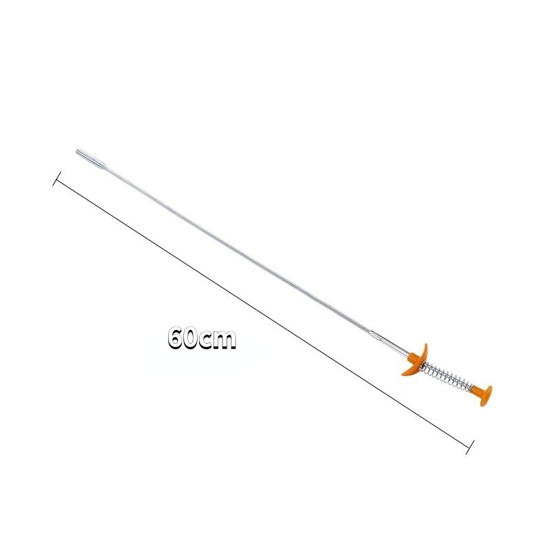 60/83cm Spring Pipe Dredging Tool Flexible Grabber Pickup Snake Cable Aid Grab Trash A Drain Auger Unclog Hair Drain Sink Toilet: 60cm