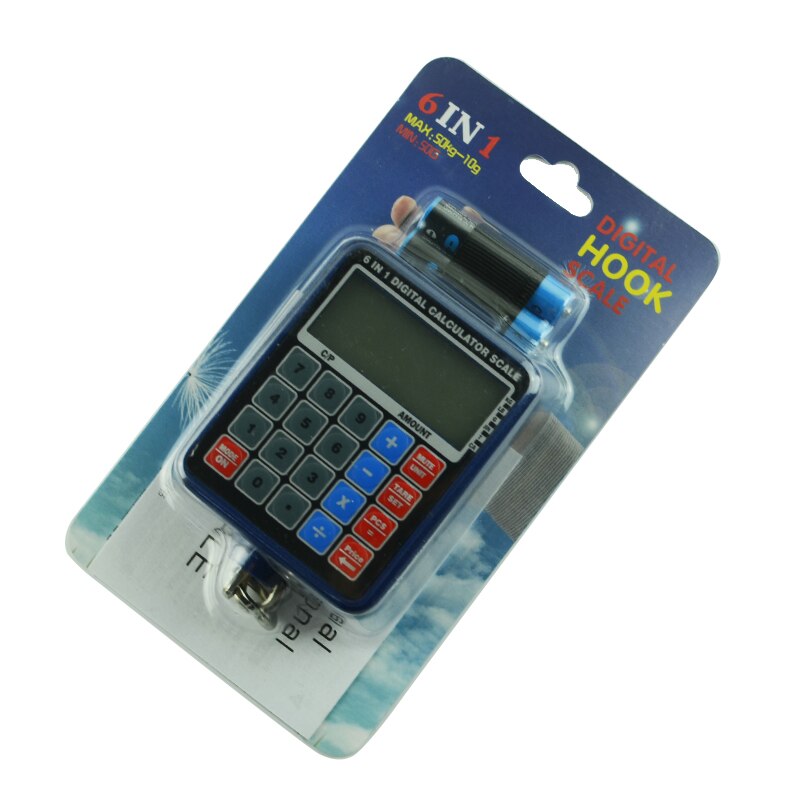 6 in 1 Mini Digital Hanging Luggage Weight Scale 50kg/10g Calculator bilancia digitale di precisione Electronic Weighing Scale