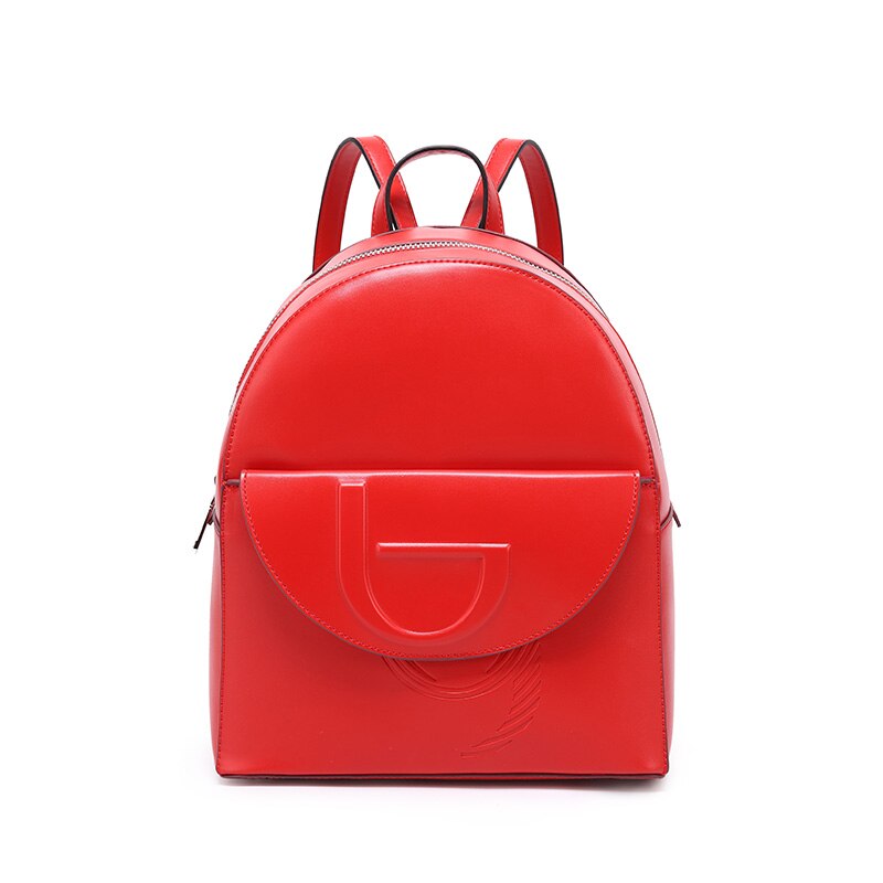 Knapzak Vrouwen Rugzak Meisje Student Leer Rugzak Tou Yoyeria Mujers Kenken Een Meisje Grote Rugzak Vrouwen Tas: Red