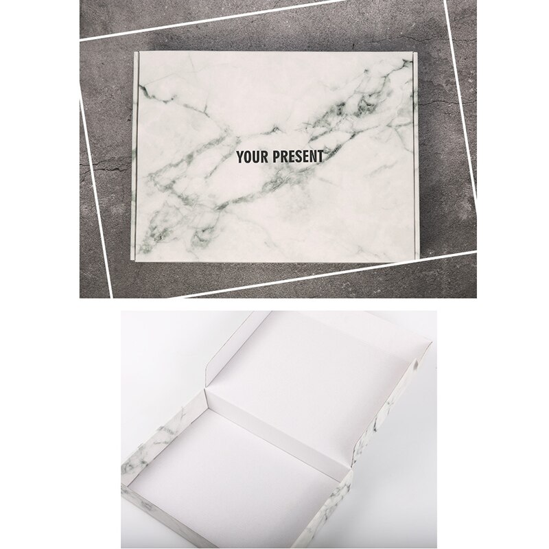 10 Stuks Kleren Geschenkdozen Kleur Papier Karton Uw Aanwezig Verpakkingen Golfkarton Doos Logistiek Papier Dozen 30x20x5cm