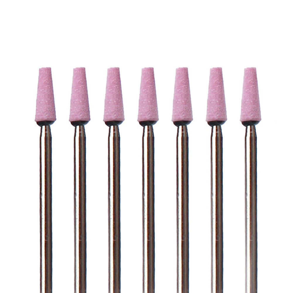 7Pc Keramische Steen Nail Boor Frezen Cuticle Schoon Bramen Polijsten Nagelvijlen Pedicure Tool Combinatie Accessoires