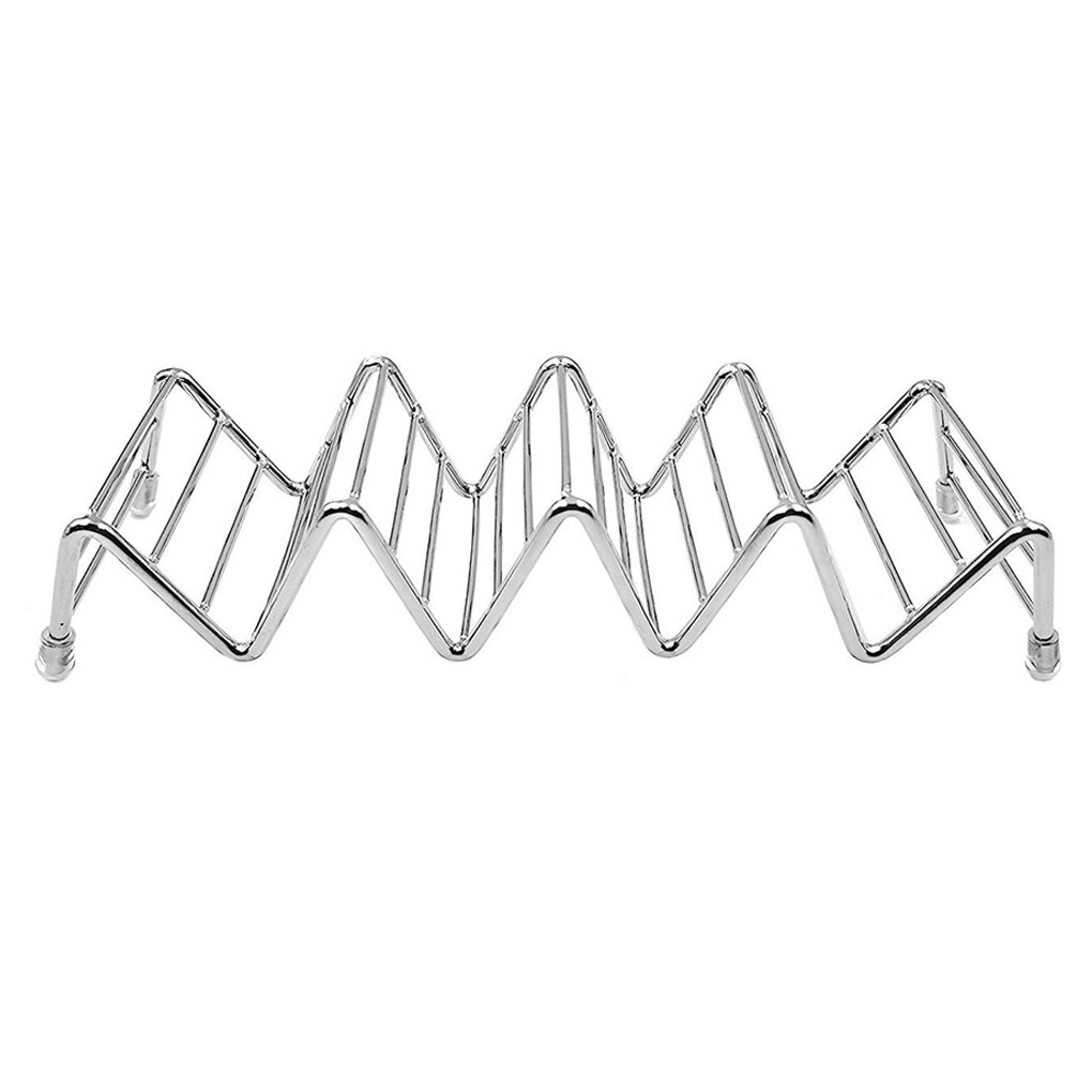 Brand Taco Holder Taco Stand Stainless Steel Rustproof Rack Bracket Tray Style for Baking Dishwasher: NO.4