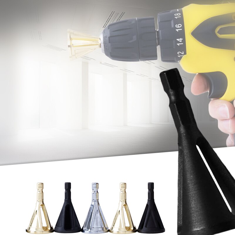 Ontbraamgereedschap van roestvrij staal met zeshoekige/driehoekige schacht, buitenafschuining, boor met hoge sterkte en hardheid, verwijdert bramen