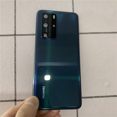 Originele Rear Terug Behuizing Deur Voor Huawei P40 Pro Glas Batterij Cover Voor P40 P 40 Back Cover Behuizing Vervanging onderdelen: Pro Deep Sea Blue