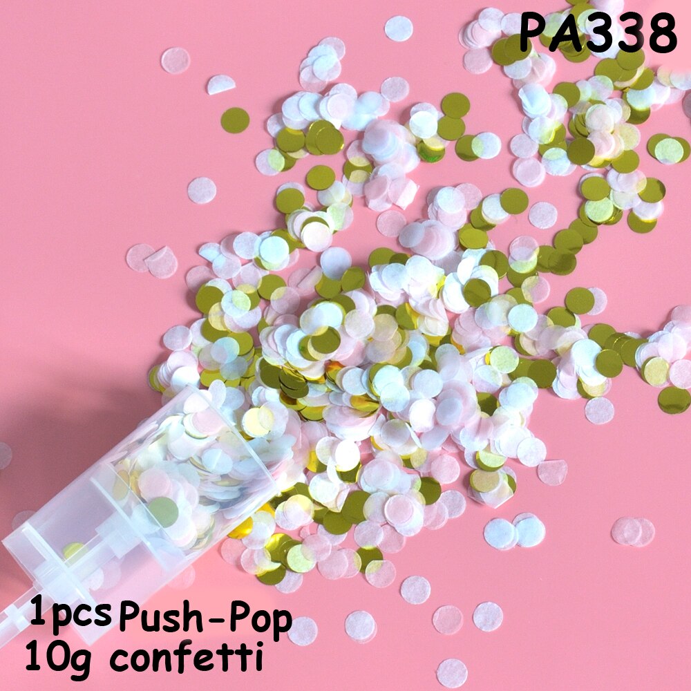 1 st konfetti popper konfetti bröllop fester bruddusch förlovningsfest blomma papper konfetti push pop födelsedagsfavör: Pa338