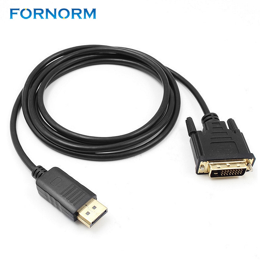 FORNORM Display Port 1.8 m/6ft Kabel 1080 p Om DVI-D Male Adapter Kabel Voor Lenovo Dell HP ASUS breiden Meer Desktops En Laptops