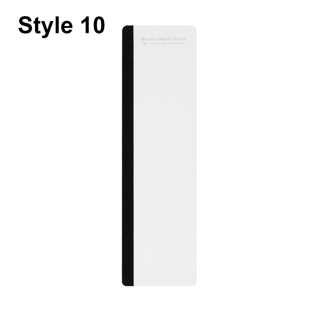 Acrylic Monitor Message Memo Board for Sticky Note Transparent Name Card Phone Holder Desktop Plastic Holder Stationery: Style 10