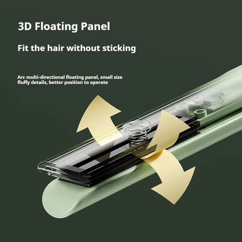 Elektrisk hårtång snabbvärmande locktång för vågig frisyr järn hårstyling locktång plattång för hemskola resor