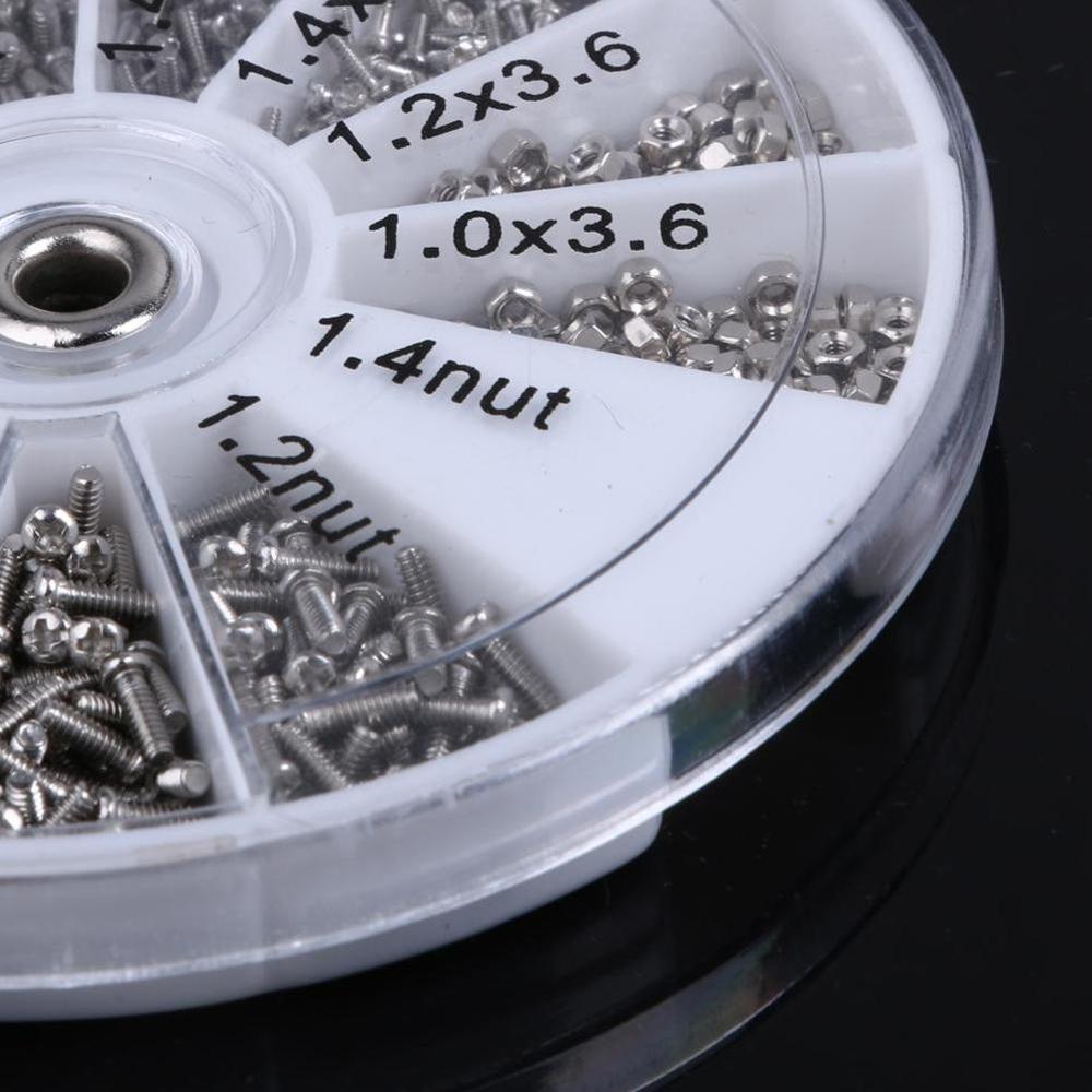 600 Pcs/Set Small Stainless Steel Screws 12 Kinds of Tool Assortment Screwdriver Electronics For Eyeglasses 1pc Nuts Repair