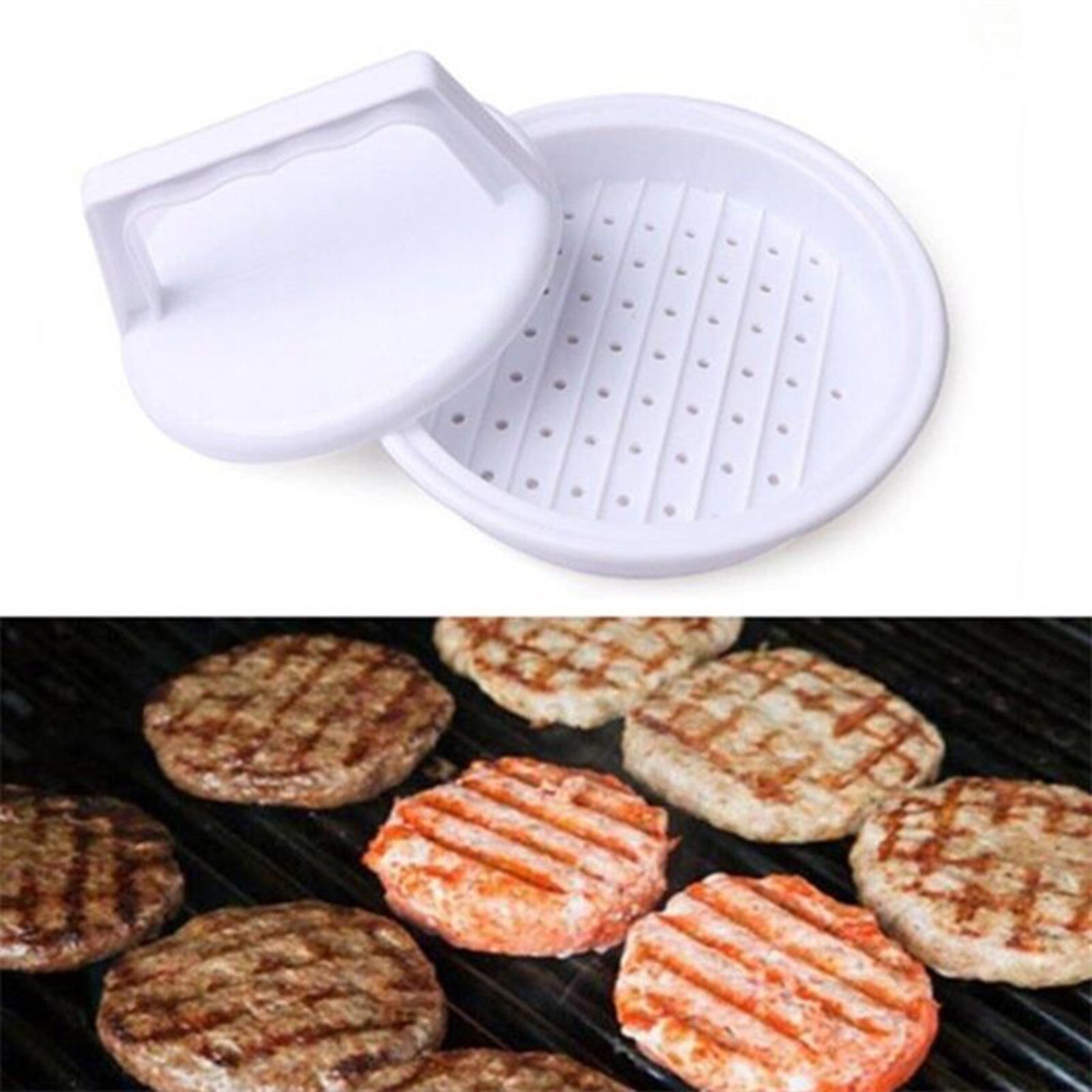 Maker Round Meat Mince BBQ Hamburger Meat Pie Pressing And Modeling Patty Press Form Hamburger Mold stable and durable