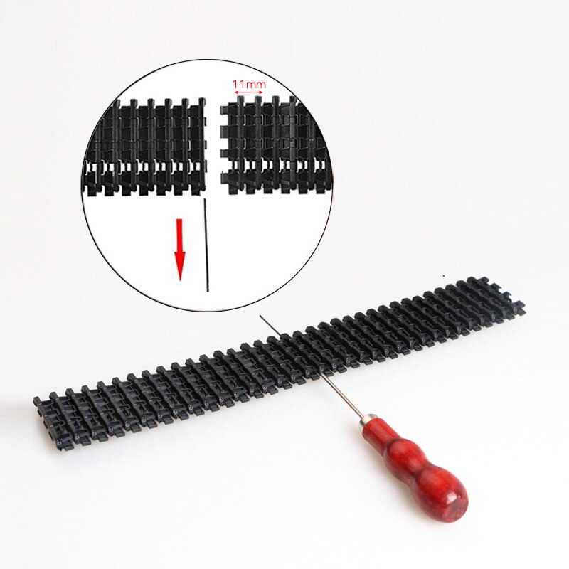 1 Pcs Abendessen Großen Tank Track Kette 78cm Lange 4,5 cm Breite für Roboter Tank Spleißen