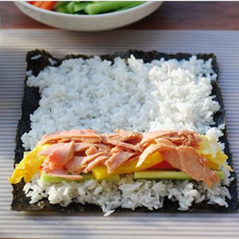 Diy silikoni sushi rulla matot uudelleenkäytettävä sushi rulla muotti matto japanilainen ruoka rullaa riisin rullauskone kakku rullatyyny