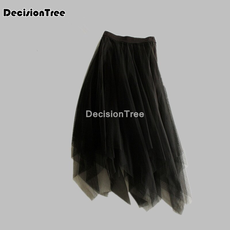 femme slip robe solide jupe jupon dame sous-jupe dentelle maille irrégulière polyvalent base jupe dames basique Mini jupe