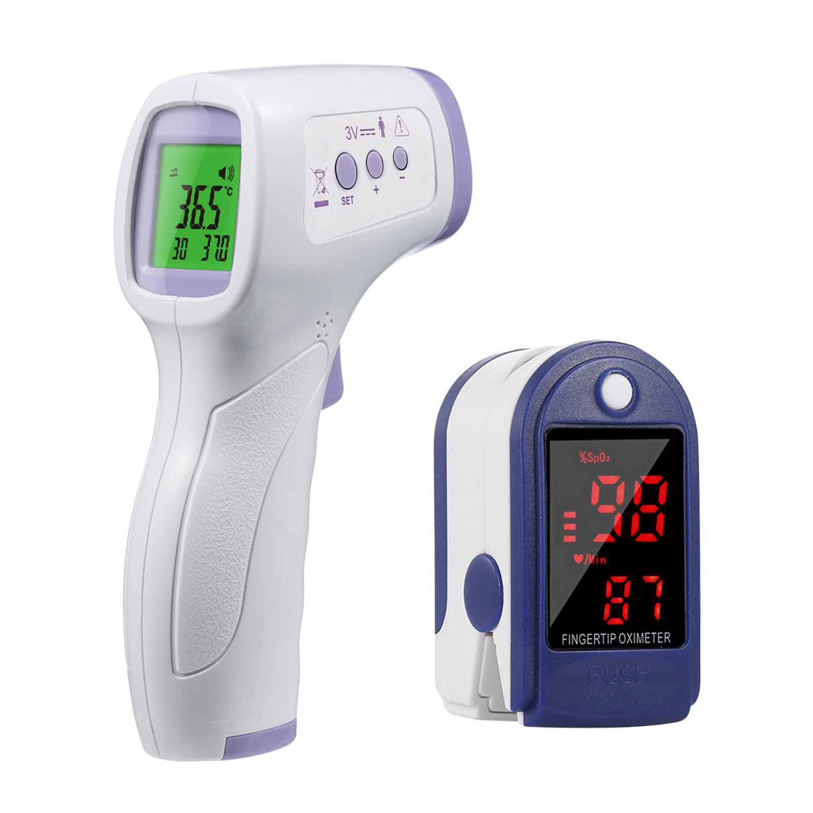 Oximeter lav batterispænding indikation måling spo 2 og puls måling blod iltmætning: Default Title