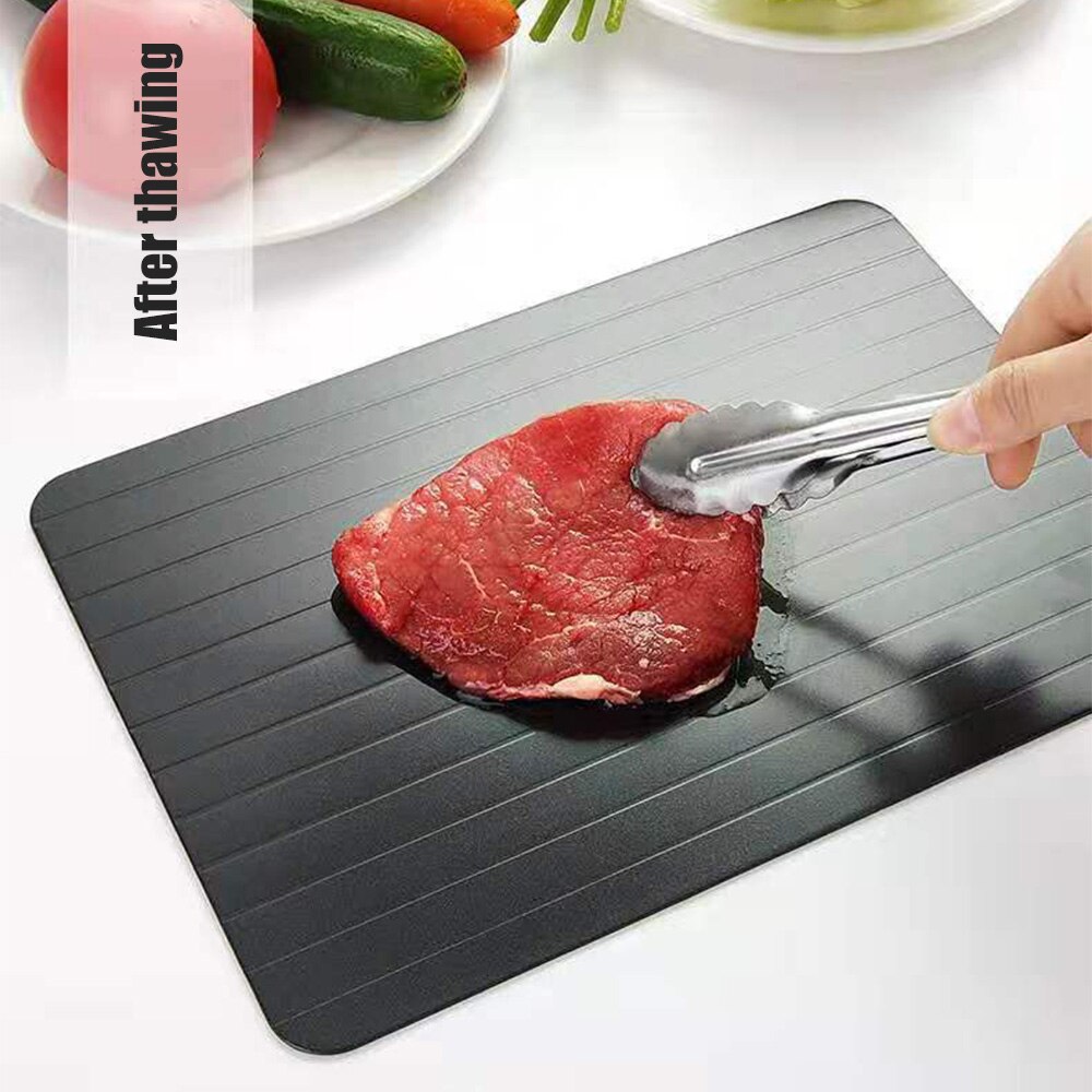 Fast Defrost Tray Fast Thaw Frozen Food Meat Fruit Quick Defrosting Plate Board Quick Defrosting Plate Board Tray Kitchen Tool