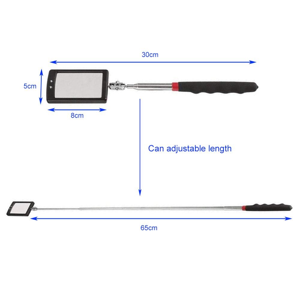 1Pc Auto Expandable Inspectie Spiegel Voor Auto Led Lamp Endoscoop Auto Chassis Hoek Diagram Inspectie Gereedschap