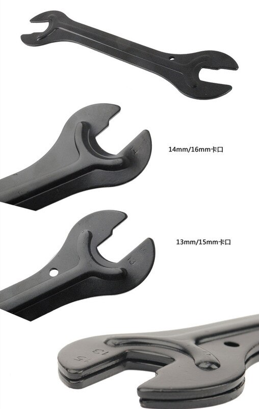Carbon Steel Bike Cycle Head Open End Axle Hub Cone Wrench Spanner Bicycle Repair Tool