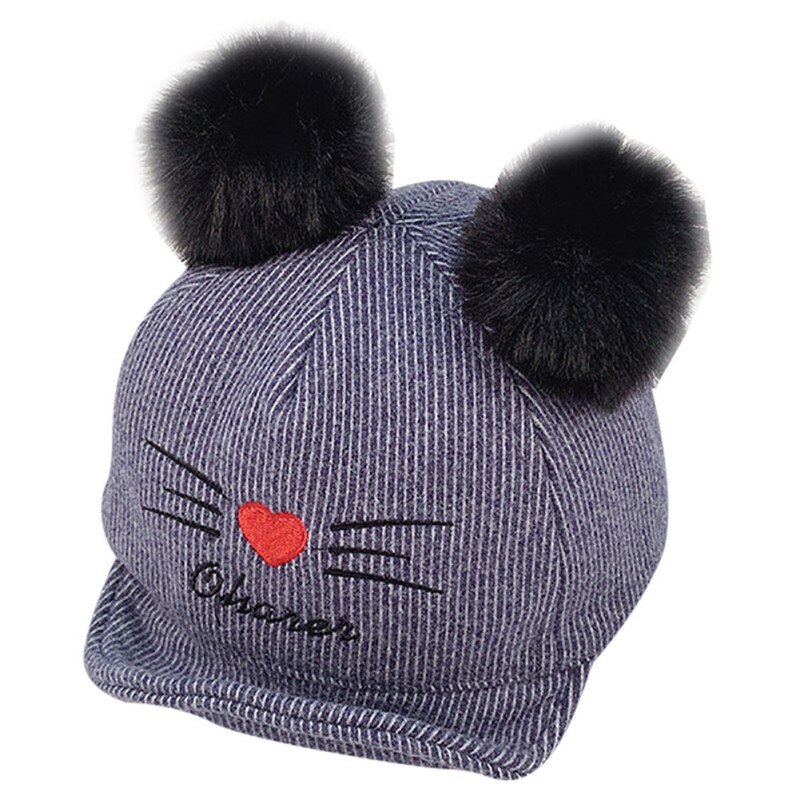 Baby Cap Toddler Baby Girl Kids Boy Cartoon Letter Embroidery Pattern Visor Baseball Cap Hip Hop Caps