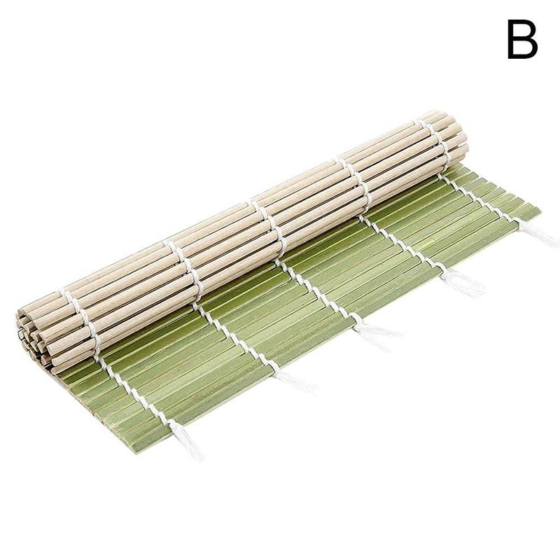 Esterilla de bambú para Sushi, herramienta de fabricante de rodillo de arroz, Onigiri, utensilios de cocina japoneses, 1 ud.: B