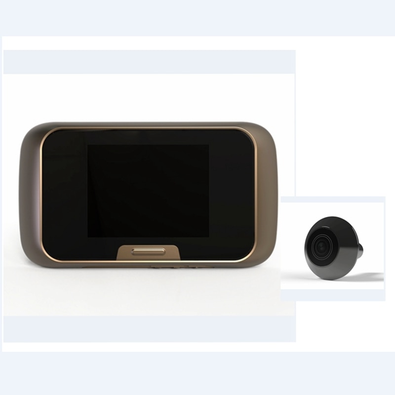 Husholdningsdørseere 3mp cmos sensor hd digital kiggehuller viewer 2.8 "tft display videooptager elektronisk dørklokke
