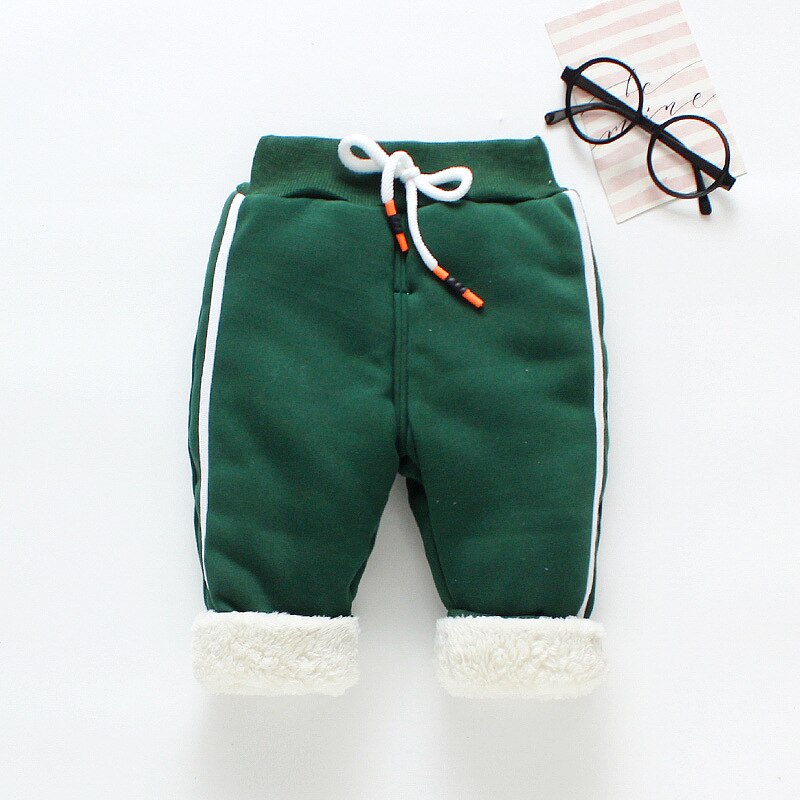 Baby boys winter pants newborn baby casual cotton thicken plus velvet pants infant boys kids sports warm trousers pants outfits