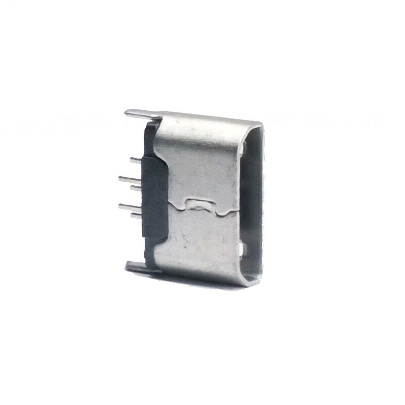 100pcs Micro USB Vrouwelijke 180 graden dip 5 Pin Connectors Jack Connector Jack Tail Sockect Plug Terminals