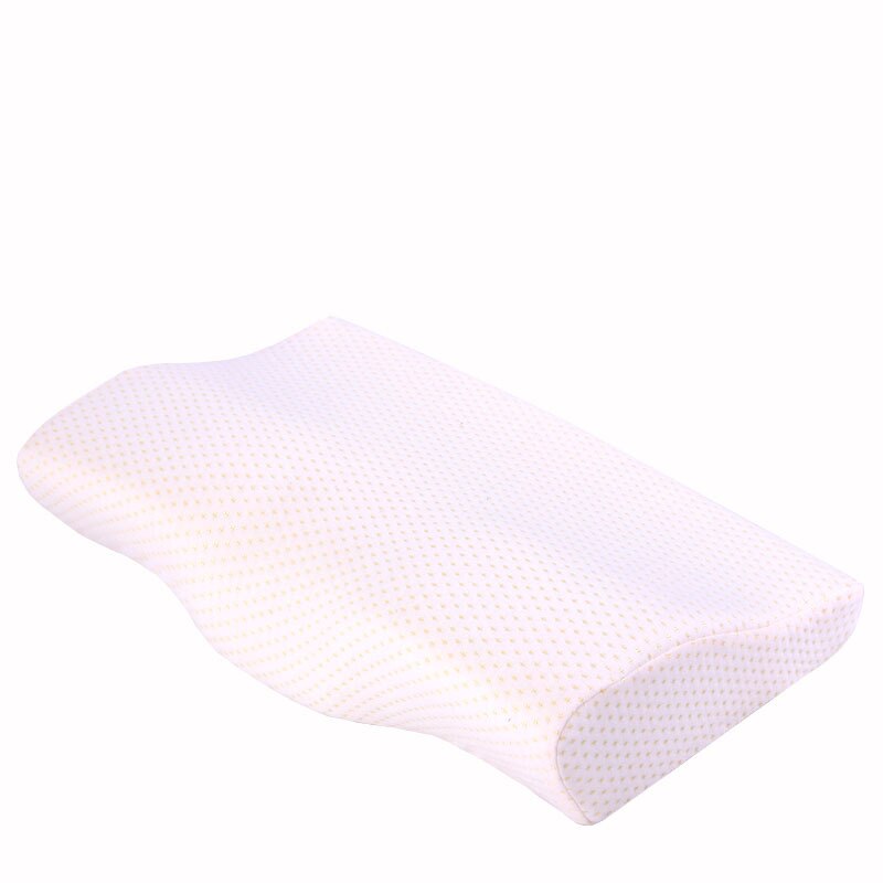 Travesseiro de hidrogel para o pescoço, espuma de memória para adulto, travesseiro para reparação curva de coluna cervical 7035: Golden / 50x30x10x6cm