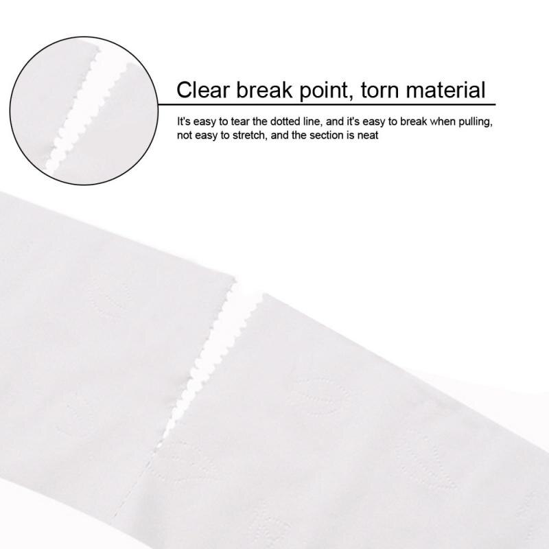 2Rolls/4Rolls 4Ply White Toilet Paper Roll Tissue soft Toilet Tissue paper Home Kitchen Bath Living Room Toilet Papers Tissue
