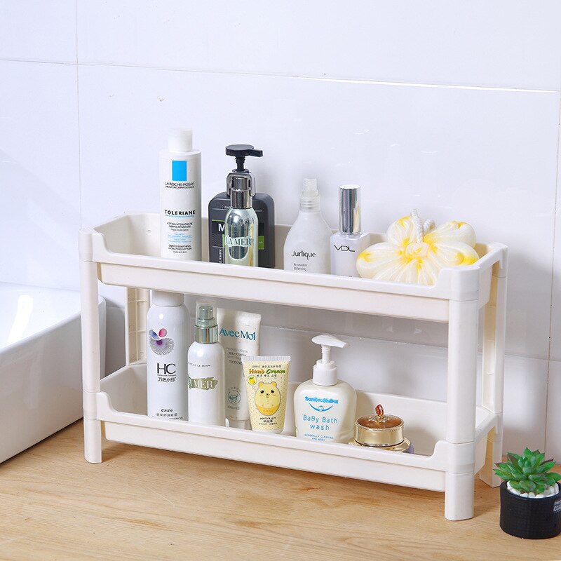 Multifunctional Gap Storage Rack Multi-Layer Plastic Kitchen Bathroom Shelf Organizer Home Sundries Finishing Rack