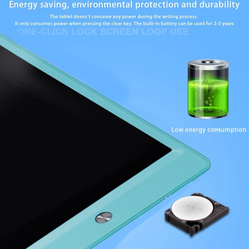 AU42 -10 Inch LCD Writing Tablet Board Kids Writing Pad Drawing, Painting Image Board,Creativity Imagination Child (2 PCS)