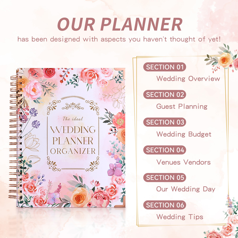 132 pagina's uw perfecte dag bruiloft planner voor bruid bruiloft planning dagboek en organisator planner inclusief bruiloft budget tips