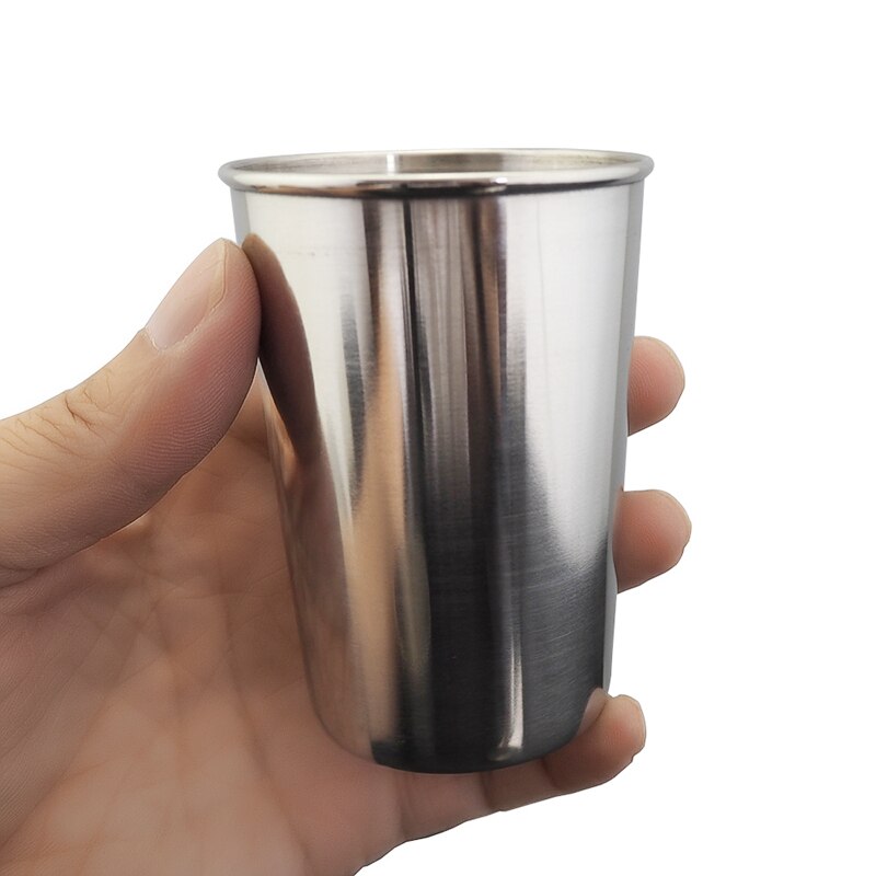 320-30ml Stainless Steel Shot Glasses Cups Wine Beer Whiskey Mugs Outdoor Home White Spirit Cup Tea Milk Mug